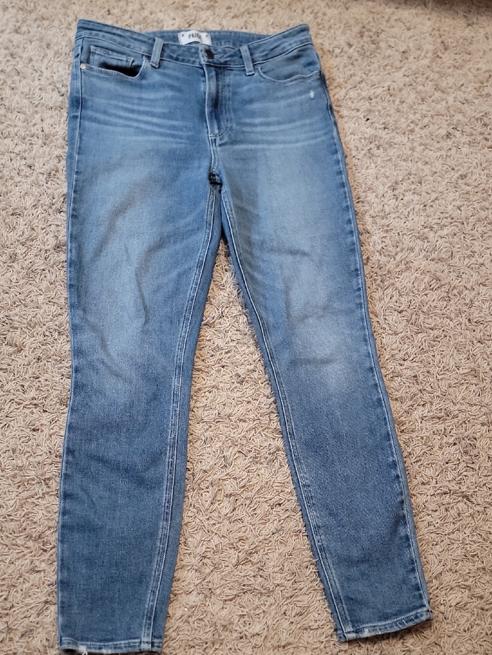 PAIGE Light Wash Denim Jeans